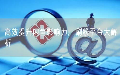 高效提升闲鱼影响力，刷粉平台大解析