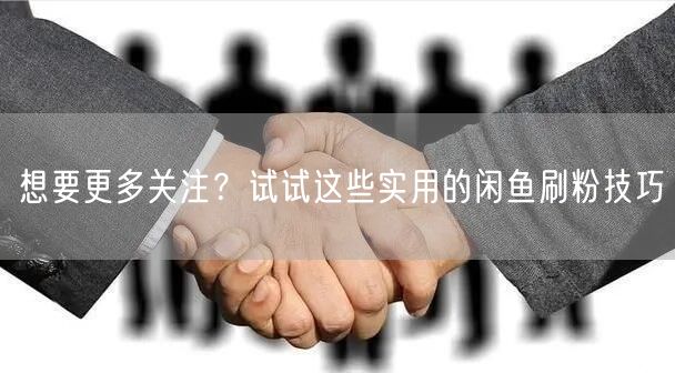 想要更多关注？试试这些实用的闲鱼刷粉技巧