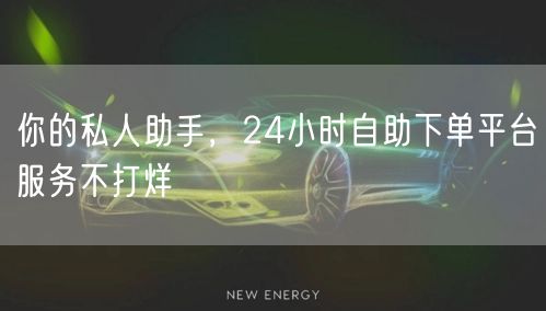 你的私人助手，24小时自助下单平台服务不