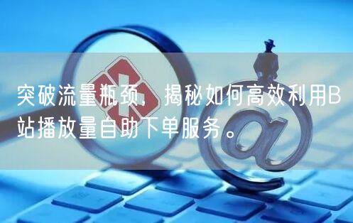 突破流量瓶颈，揭秘如何高效利用B站播放量自助下单服务。