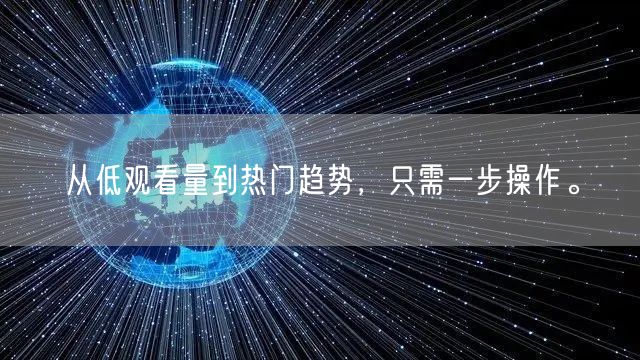 从低观看量到热门趋势，只需一步操作。