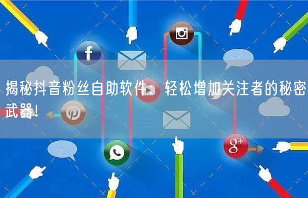 揭秘抖音粉丝自助软件：轻松增加关注者的秘密武器！