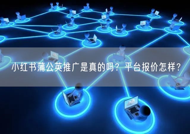 小红书蒲公英推广是真的吗？平台报价怎样？
