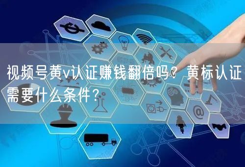 视频号黄v认证赚钱翻倍吗？黄标认证需要什么条件？
