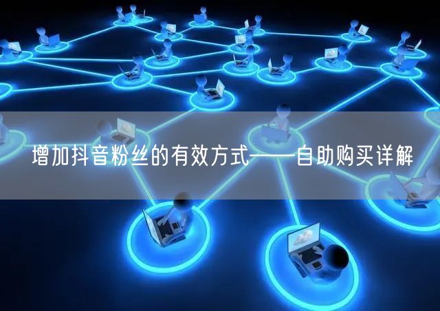 增加抖音粉丝的有效方式——自助购买详解