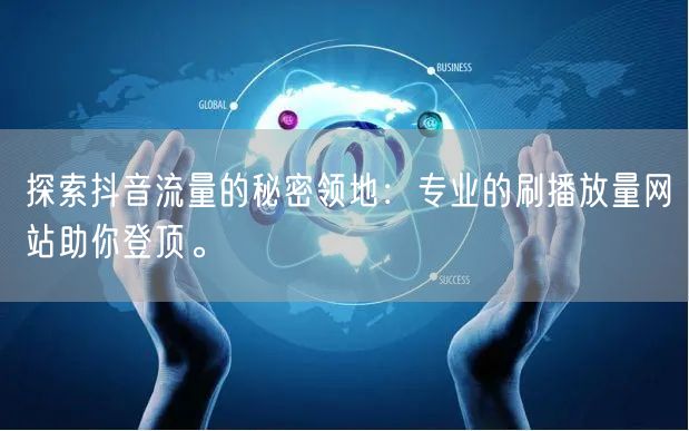 探索抖音流量的秘密领地：专业的刷播放量网站助你登顶。