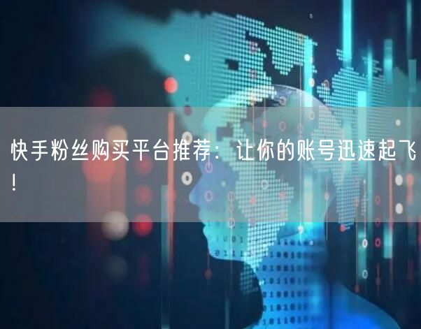 快手粉丝购买平台推荐：让你的账号迅速起飞！