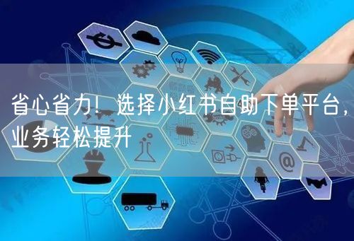 省心省力！选择小红书自助下单平台，业务轻松提升