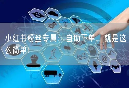 小红书粉丝专属：自助下单，就是这么简单！