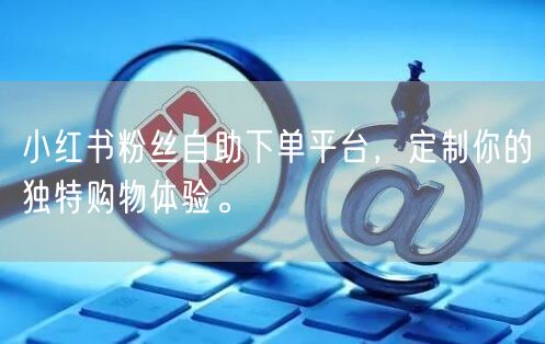 小红书粉丝自助下单平台，定制你的独特购物体验。