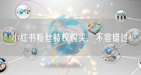 小红书粉丝特权购买，不容错过！