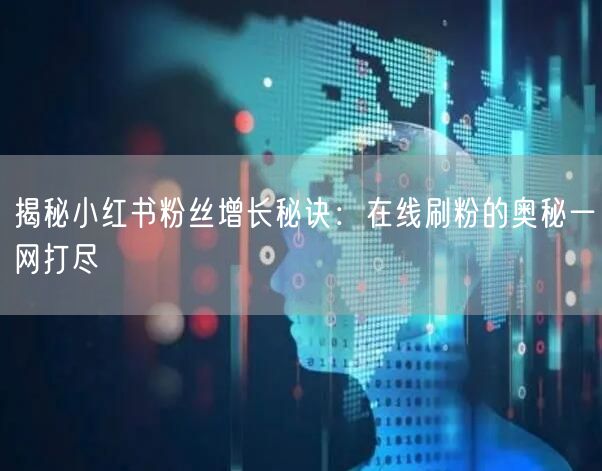 揭秘小红书粉丝增长秘诀：在线刷粉的奥秘一网打尽