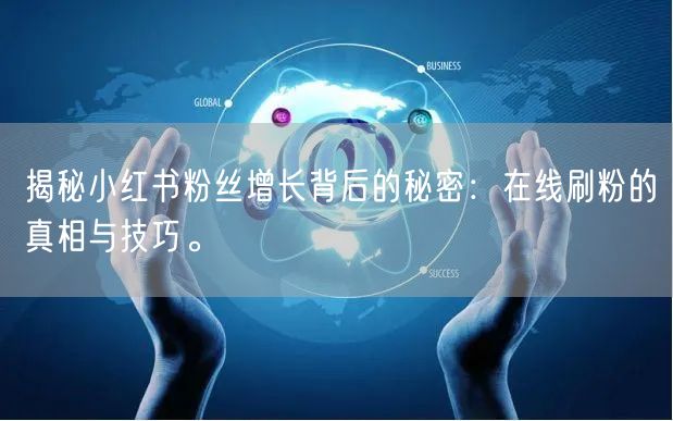 揭秘小红书粉丝增长背后的秘密：在线刷粉的真相与技巧。