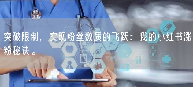 突破限制，实现粉丝数质的飞跃：我的小红书