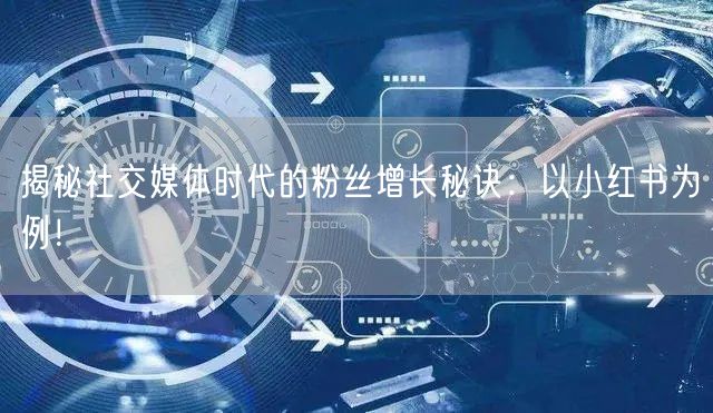 揭秘社交媒体时代的粉丝增长秘诀：以小红书为例！