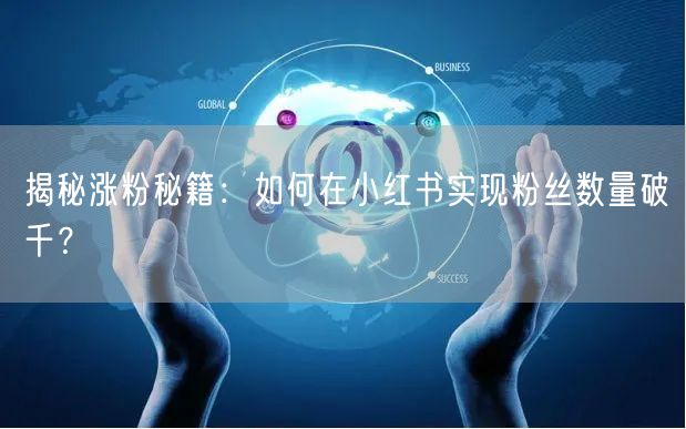 揭秘涨粉秘籍：如何在小红书实现粉丝数量破千？