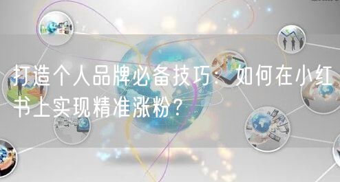 打造个人品牌必备技巧：如何在小红书上实现精准涨粉？
