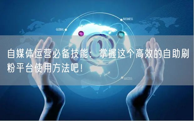 自媒体运营必备技能：掌握这个高效的自助刷
