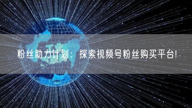 粉丝助力计划：探索视频号粉丝购买平台!