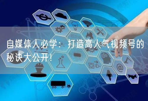 自媒体人必学：打造高人气视频号的秘诀大公开！