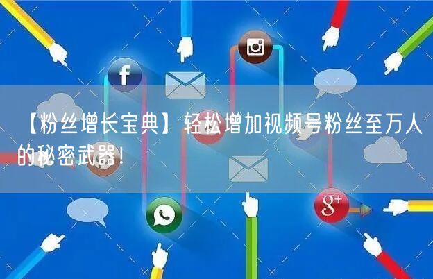 【粉丝增长宝典】轻松增加视频号粉丝至万人